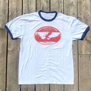 Morgan Wallen One Night At A Time 2023 World Tour Ringer Tee Concert Shirt Large